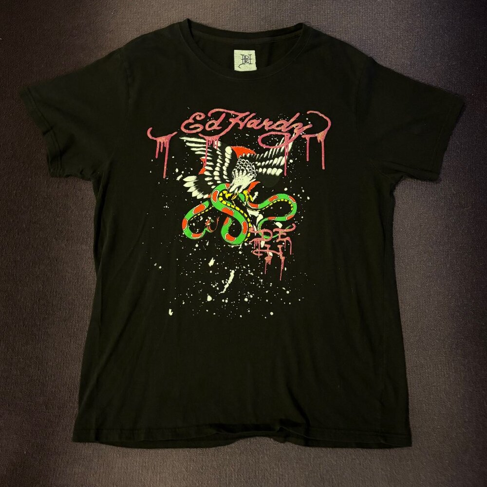 Ed Hardy Eagle & Snake Graphic T-Shirt | Unisex